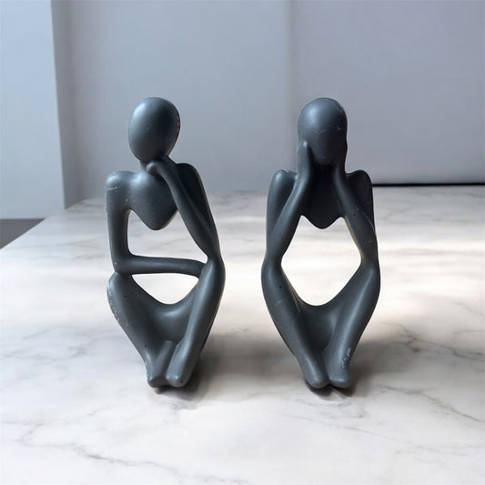Statues "penseur" et "rêveur"
