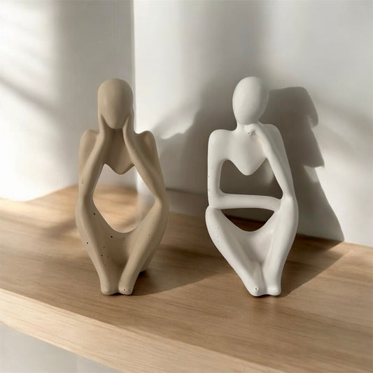 Statues "penseur" et "rêveur"